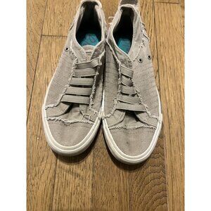 Blowfish Women's White Pride Slip-On Sneakers - Size 7 - Casual Canvas Shoes